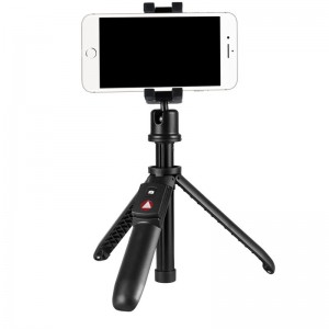 KINGJOY 5 أقسام Mini Selfie Stick مع ساق قابلة للطي للتغيير إلى حامل ثلاثي القوائم مع تحكم Bluetooth